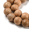 Natural Wood Beads Strands WOOD-F008-05-A-6