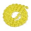 Transparent Imitation Jade Glass Beads Strands GLAA-N005-T6mm-D26-2