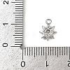 Brass Pave Clear Cubic Zirconia Pendants KK-L238-12P-3