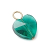 Transparent Glass Charms PALLOY-JF03337-4