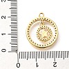 Brass Micro Pave Cubic Zirconia Pendants KK-G519-06G-01-3