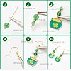 DIY Saint Patrick's Day Theme Dangle Earring Making Kits DIY-SC0024-74-6