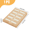 10-Slot Rectangle Bamboo Ring Display Tray Stands RDIS-WH0002-28B-2