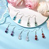 Mixed Stone Dangle Earrings EJEW-JE06160-2