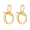2Pcs Rhodium Plated 925 Sterling Silver Twister Clasps STER-PH0004-51G-1