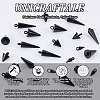 Unicraftale 32Pcs 4 Style 201/304 Stainless Steel Pendants STAS-UN0042-72-5