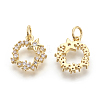 Brass Micro Pave Cubic Zirconia Charms KK-F774-09-NR-3