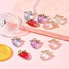 10Pcs 5 Styles Transparent Acrylic Pendants MACR-FS0002-09-10