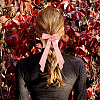 Big Bowknot Polyester Alligator Hair Clips AJEW-CP0008-42B-01-5