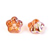 Electroplate Transparent Glass Beads Strands EGLA-N055-03A-04-3