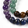 Natural Seven Chakra Stone Beads Strands G-T140-6mm-13A-4