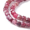 Natural Red Tourmaline Beads Strands G-A021-01C-3