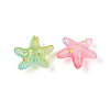 Frosted Transparent Acrylic Beads FACR-T007-03-2