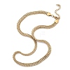 Ion Plating(IP) 304 Stainless Steel Wheat Chain Necklaces for Women NJEW-U019-01G-4