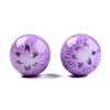 Flower Opaque Resin Beads RESI-T054-001D-2