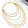 Alloy Multi Layered Necklaces for Women PW-WGFF90E-01-3