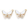 Alloy Enamel Rhinestones Pendants ENAM-T009-57C-RS-1