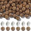 100Pcs Pave Disco Ball Beads RB-YW0001-30I-1