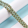 Electroplated Glass Imitation Jade Beads Strands GLAA-P003-C03-2