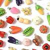 32Pcs 16 Styles Resin Iron Pendants RESI-FS0002-26-3