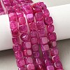 Natural Dragon Veins Agate Beads Strands G-G177-E19-05-5