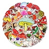 50Pcs 50 Styles Mushroom Pattern Waterproof PVC Plastic Scrapbook Stickers STIC-PW0001-377-2