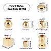 140Pcs 7 Style Brass Spacer Beads KK-PH0001-09-6