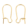 BENECREAT 100Pcs Brass Hoop Earring Findings KK-BC0002-89-1