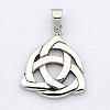 Retro 304 Stainless Steel Pendants STAS-F006-028B-1