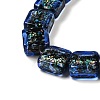 Handmade Dichroic Foil Glass Beads Strands DICH-U001-07I-3