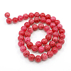 Dyed Natural Jade Beads Strands X-G-D434-8mm-08-1-5