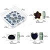 20Pcs 10 Styles Two Tone Glass Mood Beads GLAA-FS0002-30-4