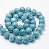 Natural White Jade Imitation Amazonite Beads Strands G-F364-16-8mm-4