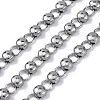 304 Stainless Steel Flat Round Link Chains CHS-B006-01P-1