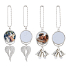 4 Sets 2 Styles DIY Pendant Decotation Making Kits DIY-FH0007-41-1