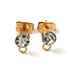 304 Stainless Steel Stud Earrings Findings STAS-WH0029-44C-G-2