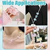 90Pcs 3 Styles Spray Painted Textured Opaque Acrylic Beads OACR-YW0004-70-6