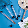 5Pcs PVC Plastic Transparent Storage Tube FIND-GA0008-68A-4