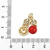 Brass Micro Pave Cubic Zirconia Pendants KK-D409-32G-3