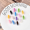 UV Plating Opaque Acrylic European Beads OACR-M027-03I-1