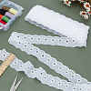 16 Yards Polyester Lace Trim Ribbon OCOR-WH0070-179A-4