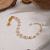 Natural Freshwater Pearl & Stainless Steel Beaded Bracelets for Women XK1851-2