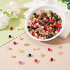 Glass Round Pendants PALLOY-TADJ00001-01-4