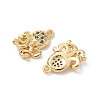 Brass Micro Pave Cubic Zirconia Charms X1-KK-C099-01I-G-2