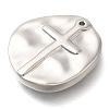 Anti-Tarnish 304 Stainless Steel Pendants STAS-P369-07P-2