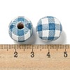 Printed Wood European Beads WOOD-G022-13D-3