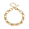 8MM 304 Stainless Oval Link Chain Bracelets SA-CBA725A-27G-4
