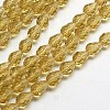 Transparent Glass Bead Strands X-GLAA-R024-6x8mm-14-2