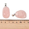 Natural & Synthetic Mixed Stone Tumbled Stone Pendants GG-K002-06-4