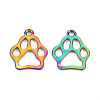 Rainbow Color Alloy Pendants PALLOY-S180-265-NR-2